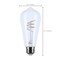 Satco 6 Watt LED, Flex Gray Filament, ST19 Loop, Medium Base, 2700K CCT, Clear, 120V S11527 - alternate 2